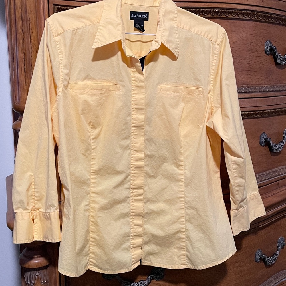 Bay Studio Yellow Button Down Shirt